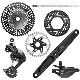 Eagle 90 Groupset EMTB BOSCH RD Single Click Trigger wClamp FC Eagle 90 wCap CR TType 36T Clipon Guard GX TType chain 126l CS XS1275 BLK 1052t  160MM